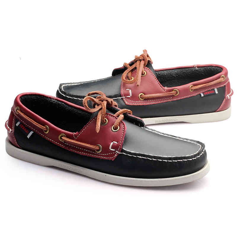 

dress shoes male leather shoes casual dockside english boat male rentals to soft moccasins comfortable in8x, Black