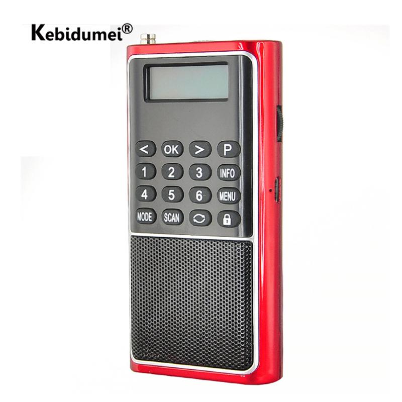 

Radio Mini Portable Speaker With Headphone Jack Alarm Clock Flexible Antenna Station Pocket Outdoor