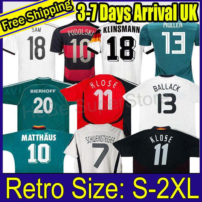 

1990 1992 1994 1988 germany Retro Soccer Jersey Littbarski BALLACK KLINSMANN 1998 2014 Matthias classic vintage KALKBRENNER 1996 2004 2006 f, Black;yellow