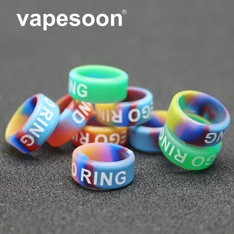 

20pcs/lot VapeSoon Colorful Vape Band Ring 16.5*7mm Suit For EGO RELX SP2S etc