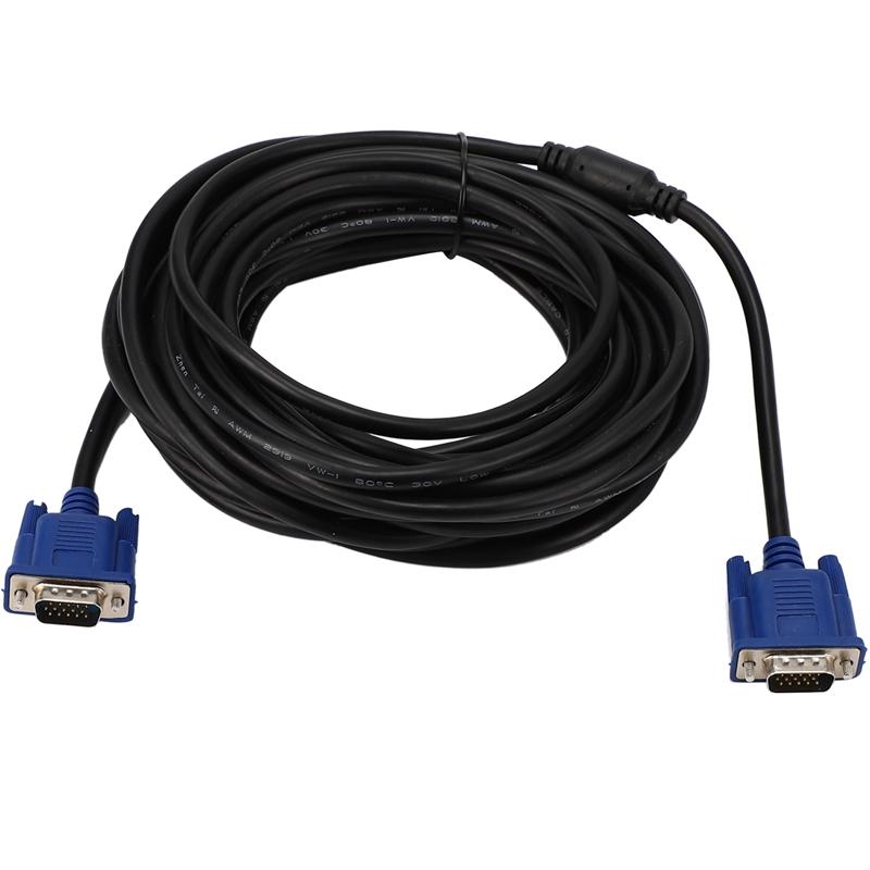 Audio Cables & Connectors 10M VGA Cable Male To 3+5 HD Fully Wired 15PIN For LCD CRT Projector PC Laptop Monitor-image-697809483