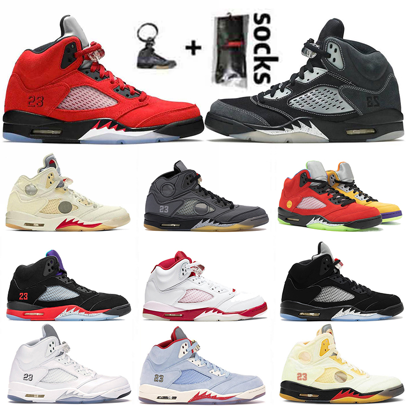 

2021 Top Quality Anthracite Men Womens Jumpman 5 Basketball Shoes Fire Red Raging Bull 5s Sneakers Stealth Sail Grey SE Oregon Alternate Grape Trainers, C1 anthracite