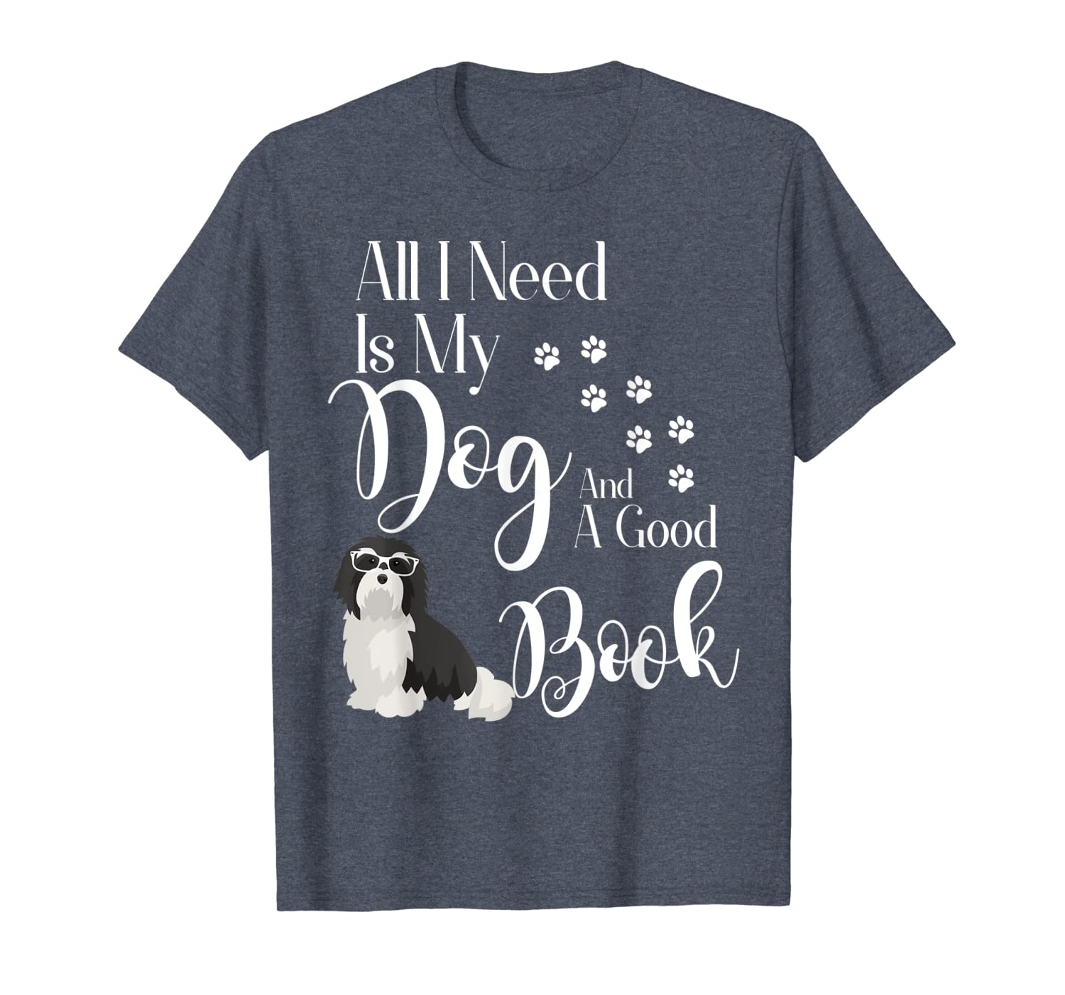 

havanese dog book love reading saying t-shirt, White;black