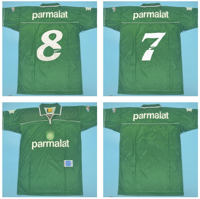 

1999 PALMEIRAS Retro Soccer Jerseys 99 home green vintage Camiseta de futbol classic football shirts top thai quality, Black;yellow