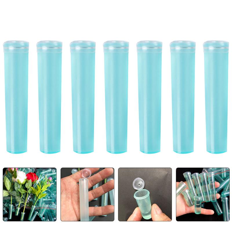 

Planters & Pots 50Pcs Disposable Culture Tube Flowers Nutrition Fresh (Sky-blue)
