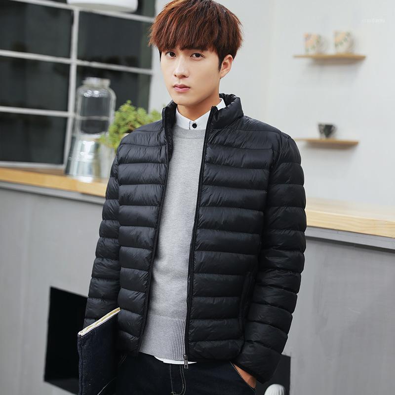 

Men's Down & Parkas Winter Jacket Men Long Sleeve Quilted Outerwear Clothing Warm Coats 2021 Cotton Padded Thick Puffer Jackets Parka Slim F, Black