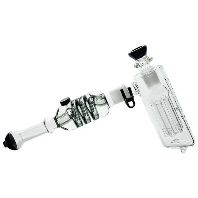 

Freeze glass bubbler hand pipe with glycerin chamber 6-tree arm percolator