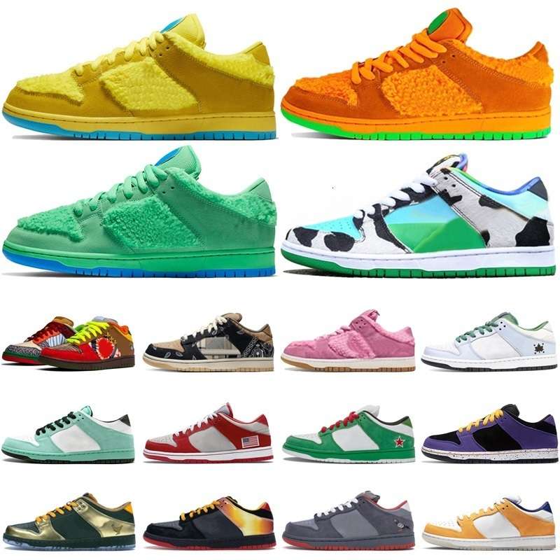 

Wholesale Leaf Central Park SB mens casual shoes What The dunk Heineken Nasty Boys Sea Crystal fashion low womens sneakers, #5 green bear