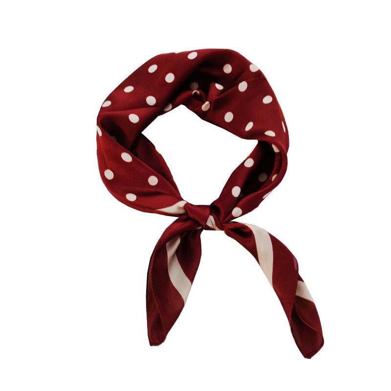 

Scarves Women's Fashion Solid Color Silk Scarf Ladies Outdoor Soft And Silky Print Office Lady Neck Hair Decorate Shawl Wrap