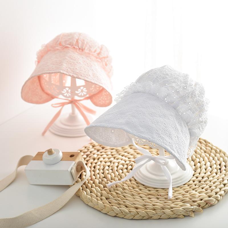 

Caps & Hats Infant Baby Girls Sun Hat Cotton Lace Prinecss Lovely Fisherman Cap 1 Year Old Kids Spring And Summer Child Accessories, Yellow