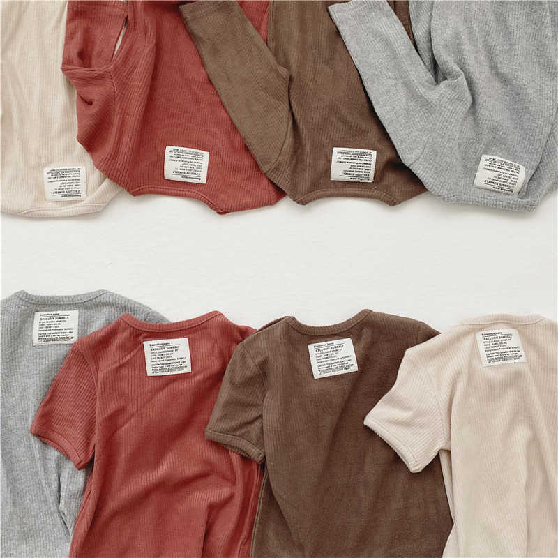 

baby soft stretch long sleeve + short sleeve top + shorts three-piece suit girls clothing set fashion clothes 210701, Purple