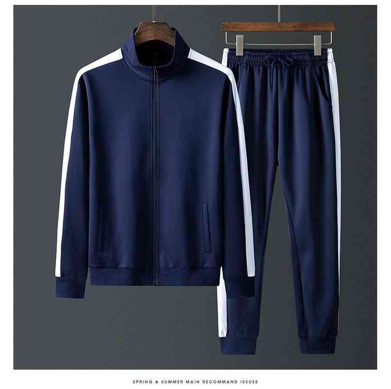 

men's tracksuits masculine sports suit spring and autumn cute casual father simple of two pieces leg brace cardigan 5ggb, Gray