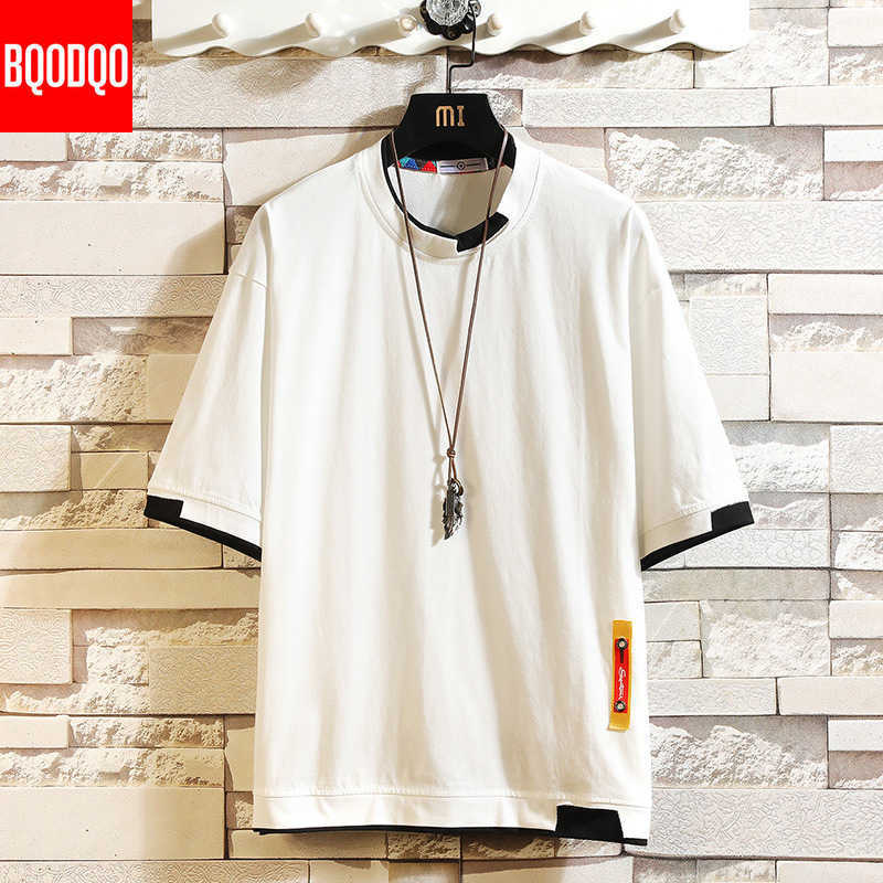 5XL À Manches Courtes T-shirt Hommes Hip Hop Hommes Coton Plus La Taille T-shirt O-cou D'été Tee Running Causal Mode Lâche Tricoté T-shirts CY200