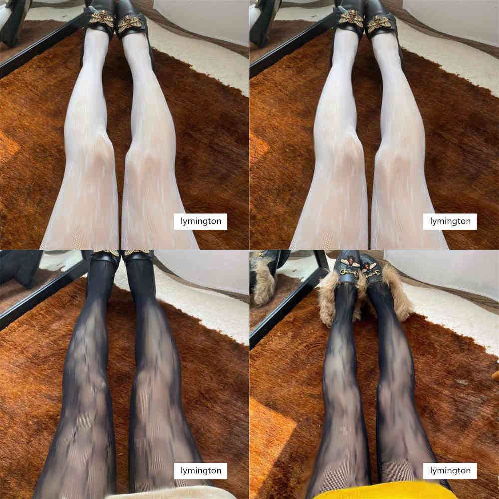 

Luxury Letter Silk Tights Women Brand Pantyhose Designer Leggings Warmer Hosiery Transparent Girl Long Stockings Wholesale