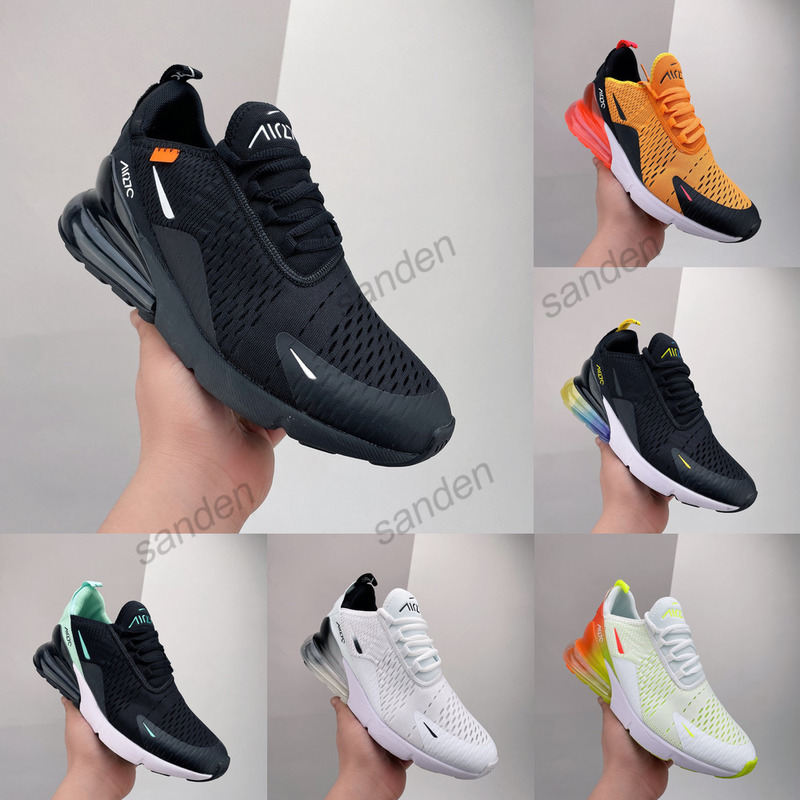 

Triple White UNC 270 Mens Running Shoes Fuchsia Volt black Anthracite BARELY ROSE Habanero University Red blue Grape Olive 270s Be True, D005