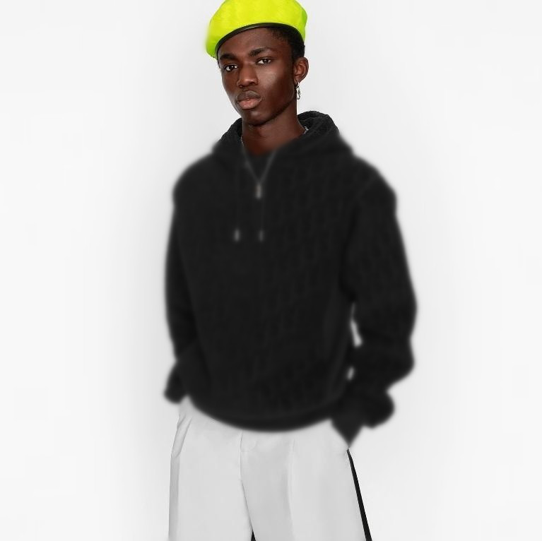 

2021FW Classic Letter Oblique jacquard hoodies Men Women Spring Autumn Long Sleeve Pullover High Street Luxury Fashion Hooded Sweatshirt