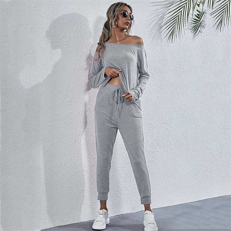 

Autumn Loungewear Women Pajama Set Lounge Wear Homewear Ladies Sleepwear Sleep Pjs 211106, Army green
