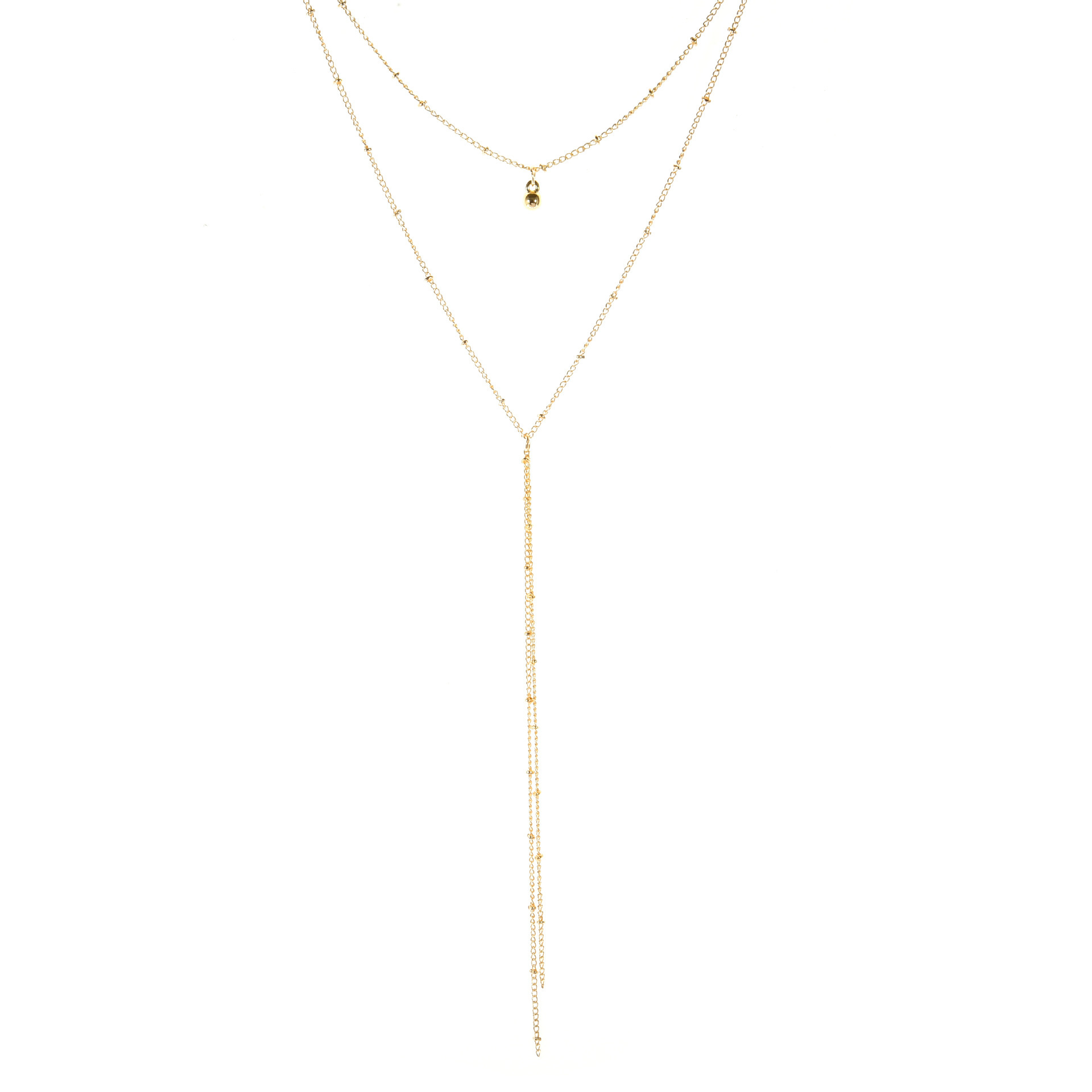 

Refined Woman's Necklace, y Lasso Necklace, Exquisite Beaded Chain Xl227