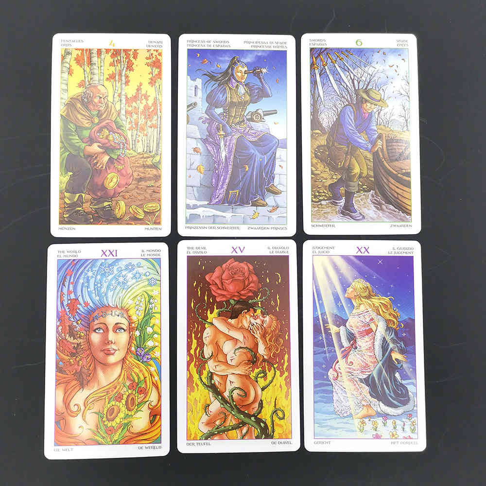 Classic English Tarot.French Tarot.Spanish Tarot.German Tarot.Affectional Divination Fate Game Deck Soulkeeper Palying Card saleSNFT-image-735787420