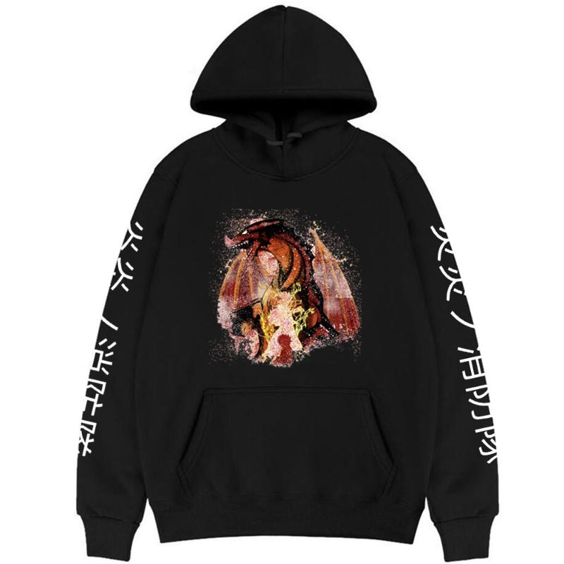 

Men's Hoodies & Sweatshirts Anime FAIRY TAIL Etherious Natsu Dragneel Print Hoodie Men Women Cotton Sweatshirt Manga Fire Brigade Of Flames, Black
