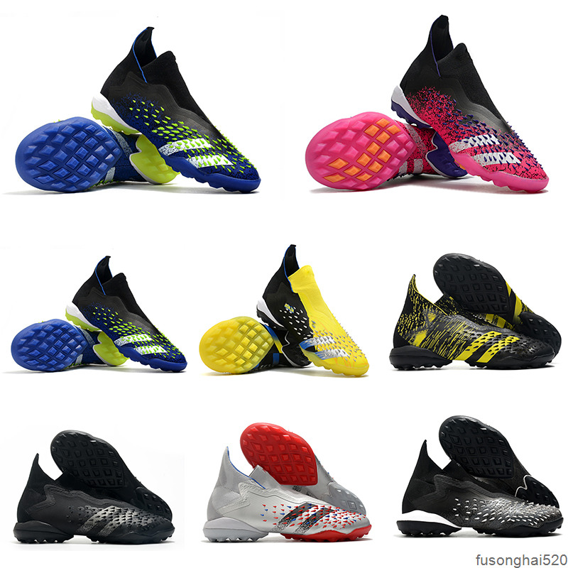 

Predator Freak + TF Superspectral Shock Pink Soccer Shoes Showpiece Silver Metallic Cleats Superlative Superstealth Wolverines Bright Yellow, Color 5