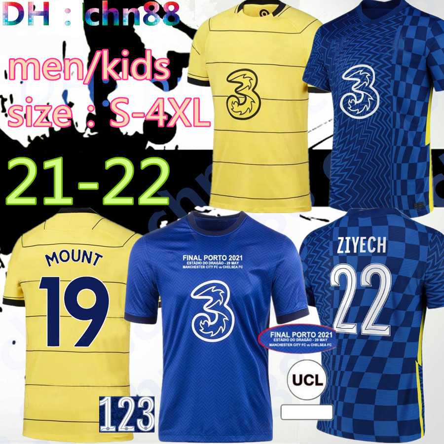 

21 22 cfc WERNER HAVERTZ soccer jerseys home T.SILVA ABRAHAM CHILWELL ZIYECH football shirt PULISIC Giroud Camiseta 2021 2022 KANTE MOUNT Men Kids kit TOPS maillots, 20-21