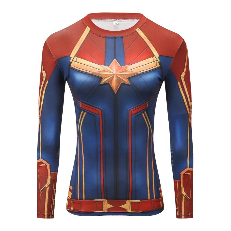 

Yoga Outfit High Quality Woman T Shirt Compression Tights Women' 3D Printing Sports T-shirt Dry Quick Gym Fitness Jogging Shirts
