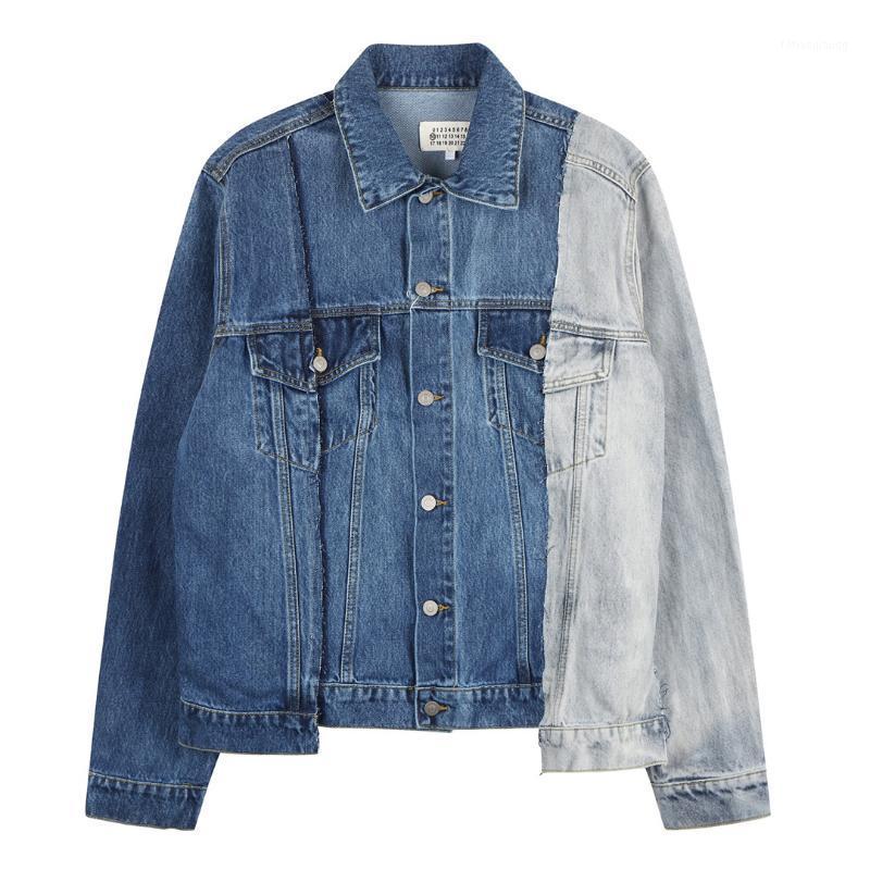 

Spring Men' Denim Jacket Casual Simple Splicing Design Good Quality Boys' Top Jackets, Blue