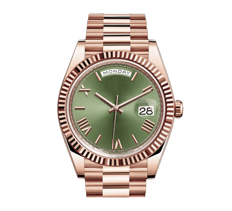 

Top mens watch Diamond Sapphire Glass mechanical 41MM men watches Stainless steel male Wristwatches, Colour1