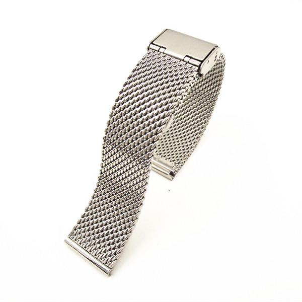 

Watch Bands 1PCS High Quality 18MM ,20MM ,22MM Stainless Steel Band Strap Bracelets Sliver Color-WBS002