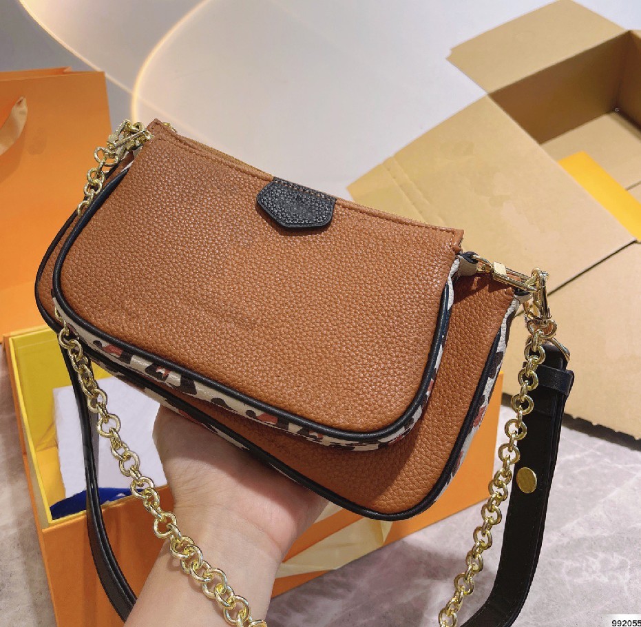 

21FW Classic women's mahjong bags cross body designer's one shoulder bag two piece set with embossed stitching pattern high quality handbag, Make up for price