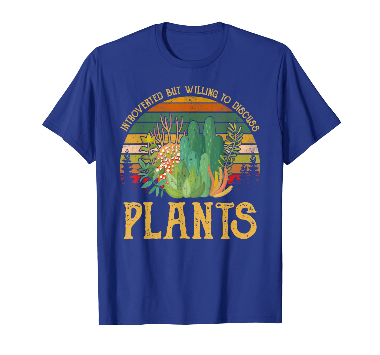 

introverted but willing to discuss plants gardening t shirt, White;black