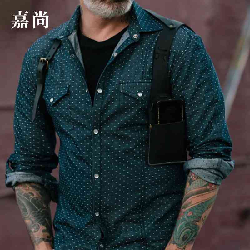 

2021 new men's long sleeve trend shirt summer, White;black