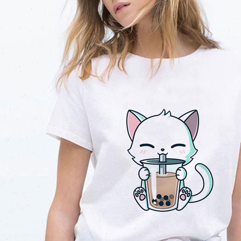 

women t shirts summer shirt cartoon printed funny tee girl and female ladies fashion, White