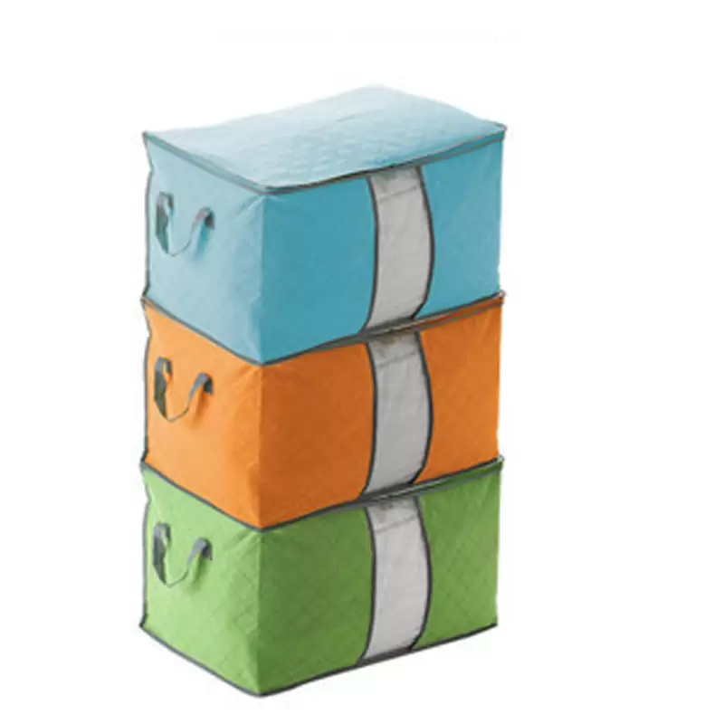 

Portable Quilt Storage Bag Non Woven Folding House Room Storage Boxes Clothing Blanket Pillow Underbed Bedding Big Organizer Bags DBC DH0717