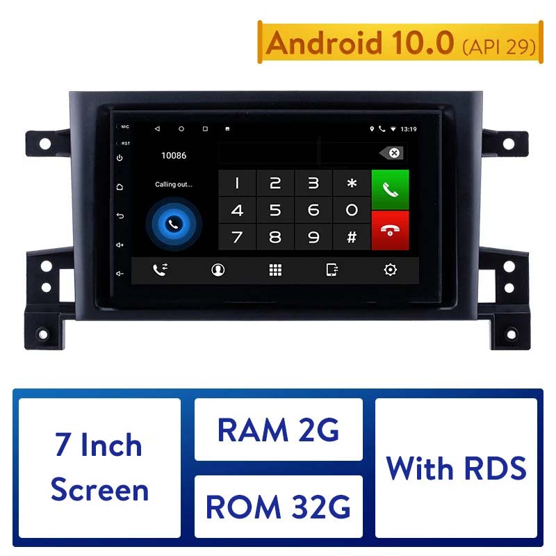 

7" 4-core Android GPS Navigation Car dvd Radio Player with FM WIFI For 2005-2015 SUZUKI GRAND VITARA Support Bluetooth TPMS DVR