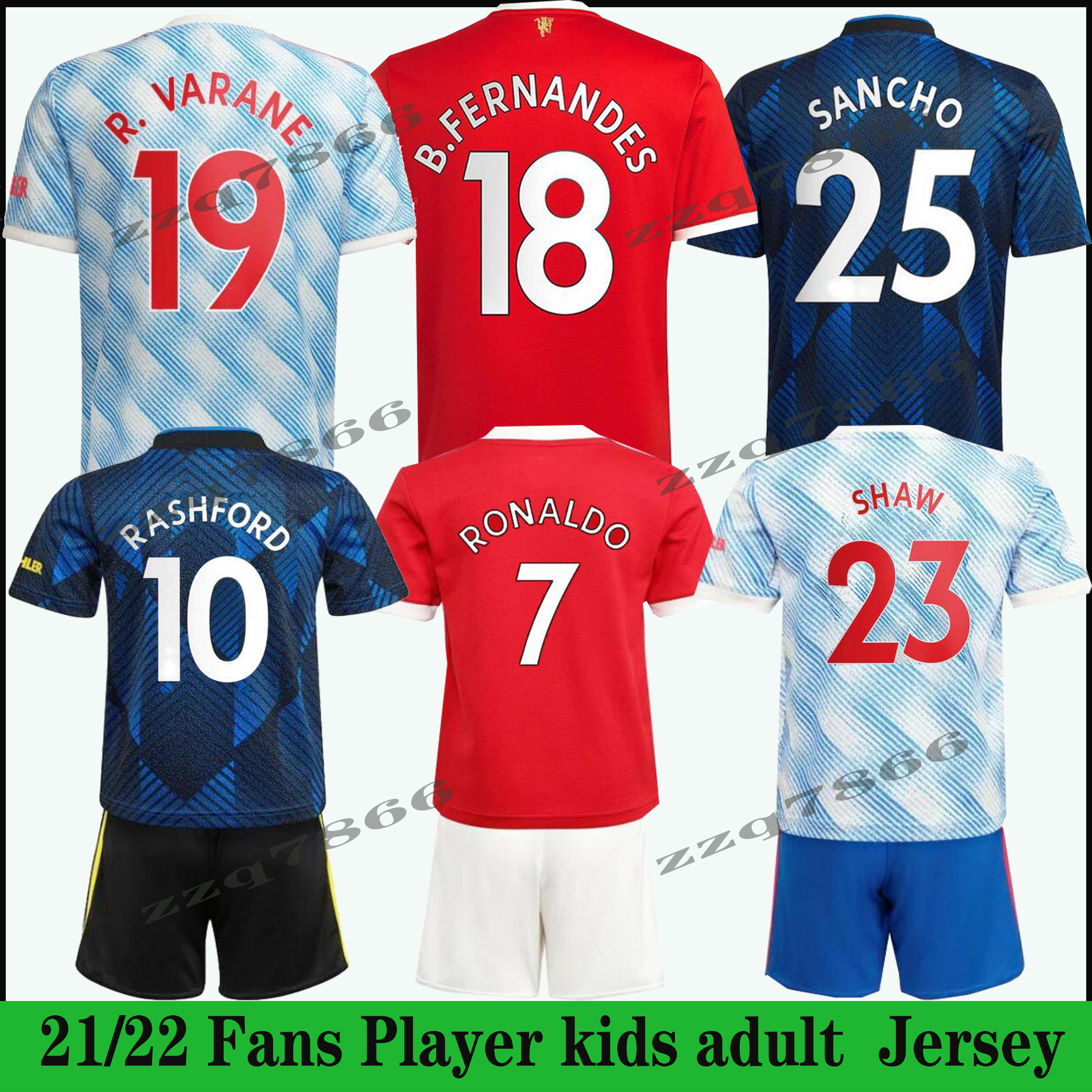 

2021 2022 Manchester Top FC soccer jersey RONALDO SANCHO GREENWOOD POGBA RASHFORD Player Version UNITED football shirt FERNANDES UTD kits 21 22 man Kids uniform, Yellow
