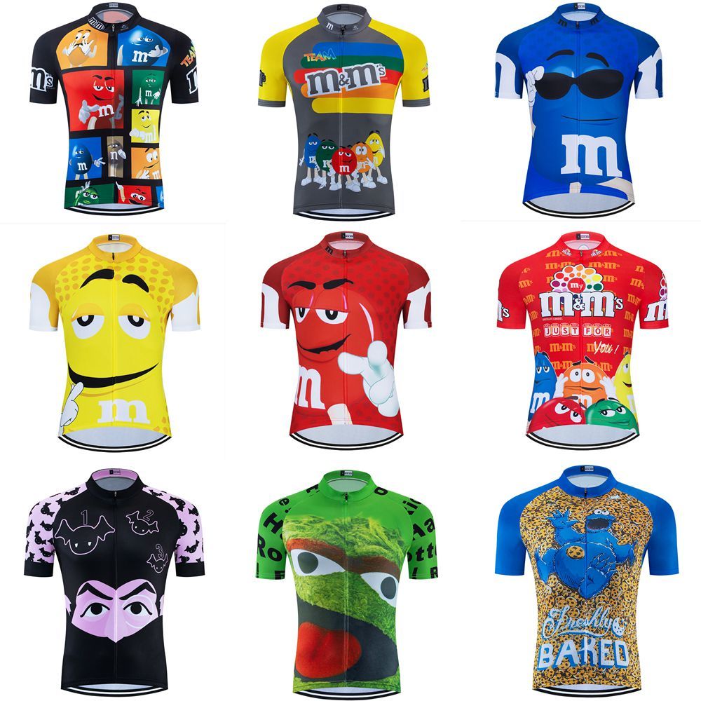 

Cartoon Funny Cycling Jersey Ciclismo Men Short Sleeve Clothing Outdoor Bike Wear