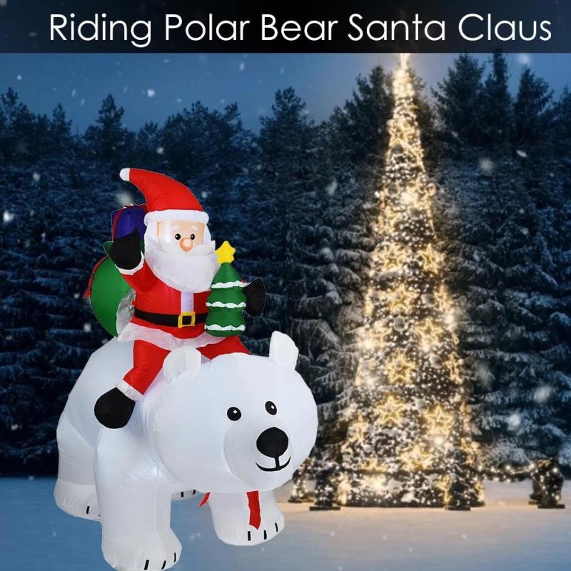 

Christmas Decorations 1.7M Inflatable Doll Night Light Decor Outdoor Santa Claus Year Garden Toys Party Arrangement Props