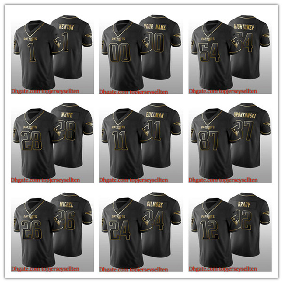 

Jersey New England''Patriots''MEN''NFL''Women Youth Black Golden