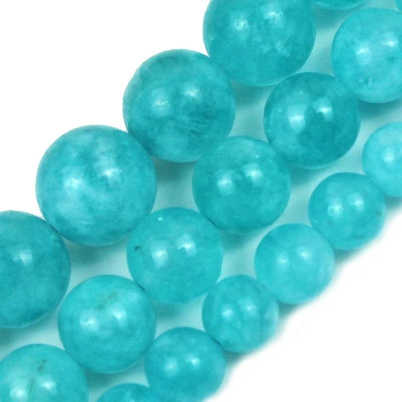 

Other Natural Blue Green Amazonite Stone Loose Round Spacer Beads 4 6 8 10 12mm Handmade Diy Jewelry Necklace Bracelet Making
