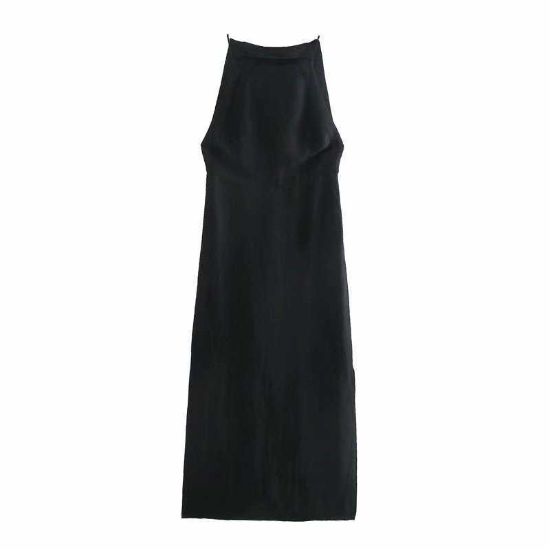 

Summer Dress Women elegant Casual Fashion Chic Lady Prom Maxi dress Woman robe femme 210709, Black