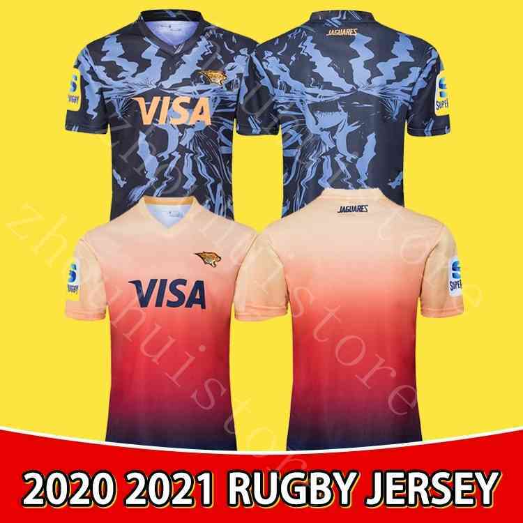 

2020 JAGUARES Home away rugby Jerseys League 20 21 JAGUARES Home away rugby Jerseys League shirt jaguars leopard size S-5XL, Black;gray