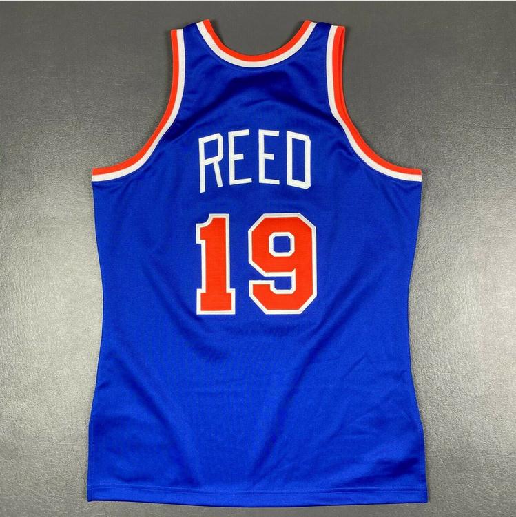 

rare Basketball Jersey Men Youth women Vintage 19 Willis Reed Mitchell Ness 72 73 High School Size S-5XL custom any name or number, Blue men s-4xl
