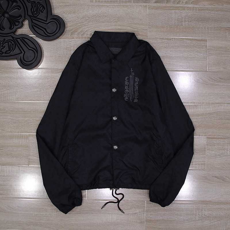 

ch Street tide Crowe' heart cross new leisure hip hop high street couple cowboy jacket coat 8181, Black