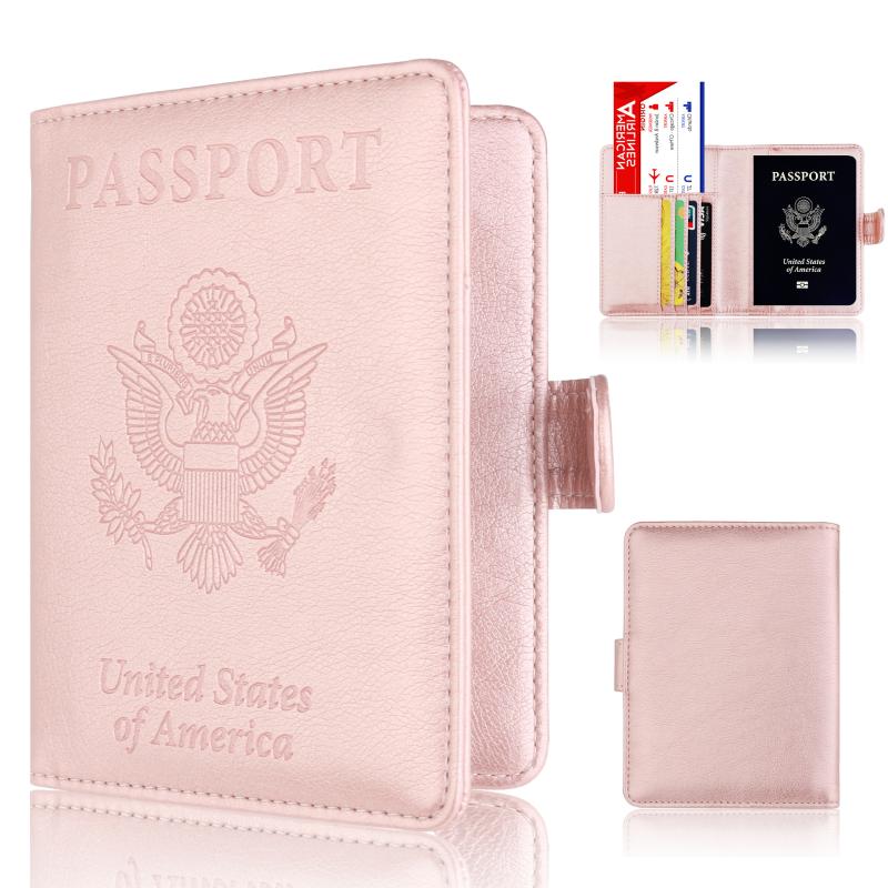 

Card Holders Spot RFID Antimagnetic US Passport Case Anti-scanning Protection Bank Multi-Card Slots, Green