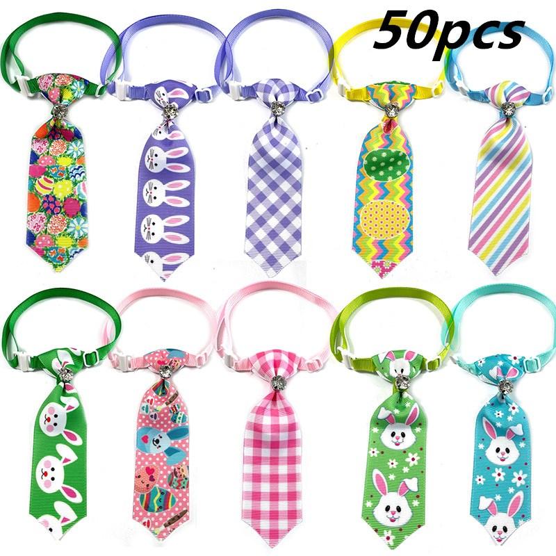 

Dog Apparel 50/100pcs Easter Accessories Pet Cat Neckties Bow Tie Spring Supplies Small Bowties Collar Pets Dogs, 50pcs
