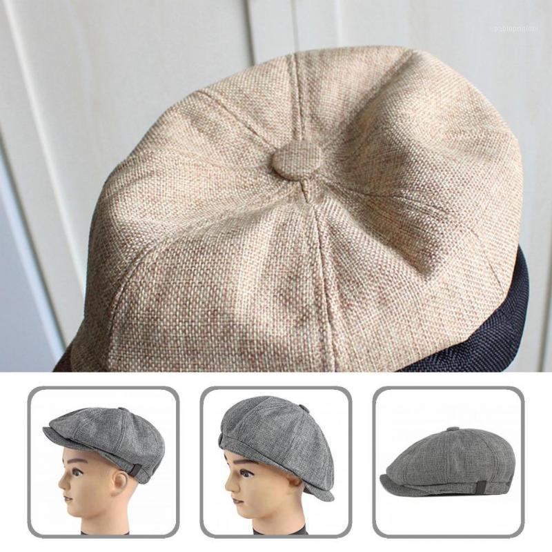 

Berets Thin Great High Visibility Men Beret Elastic Casual Hat No Deformation For Work, Black