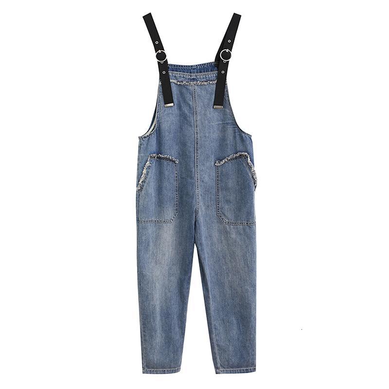 

Women's Jeans Summer Rompers Women Jeans Jumpsuit Large Size 2021 Loose Casual Denim Womens Jumpsuits Big Pocket Overalls Women's, As pic6020