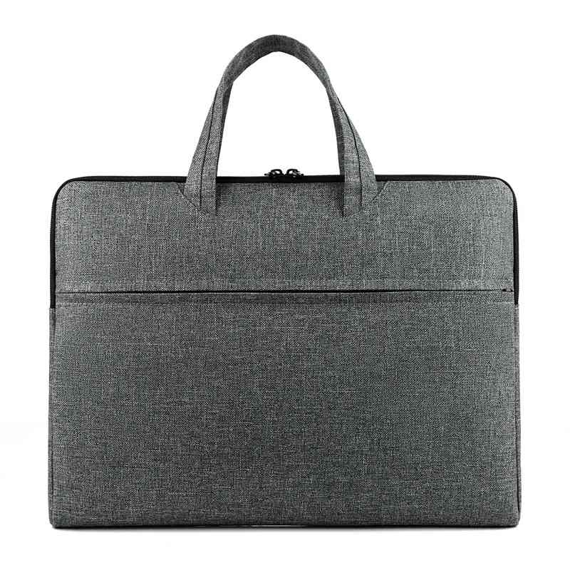 

Simple briefcase hand leisure men's file computer business meeting bag, Blue